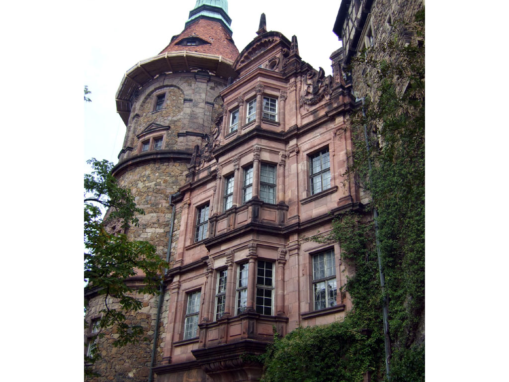 Pellerhaus-Fassade, Schloss Fürstenstein 

Fasada domu Pellera, zamek Książ