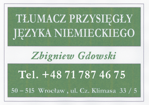Tłumacz Wrocław Breslau